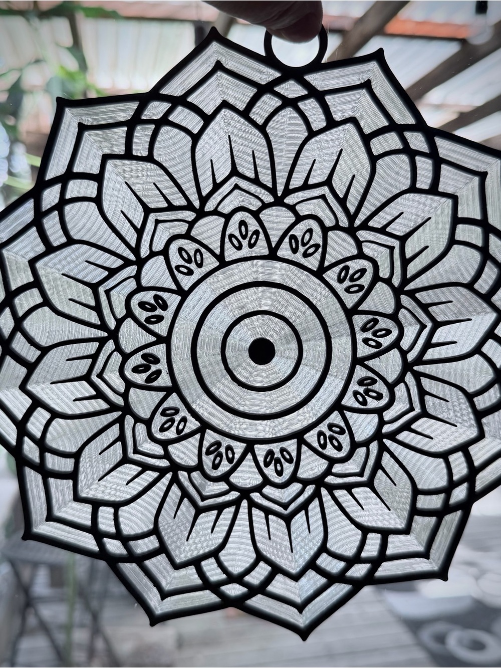 Protection Evil Eye Suncatcher, Color Your Own Stained Window Decor Handmade
